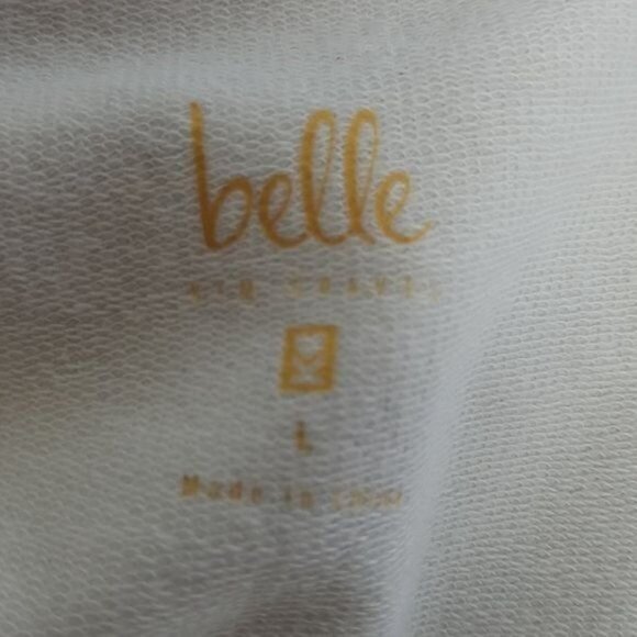 COLORBLOCK Sweatshirt Belle Kim Gravel Lace Zip Up White Women's WOMAN'S Large - Picture 8 of 10